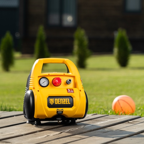 Компрессор воздушный безмасляный РС 1/6-180,1, 1 кВт, 180 л/мин, 6 л Denzel фото 33