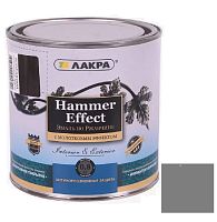 Эмаль с молотковым эффектом Лакра серая 0,8 кг