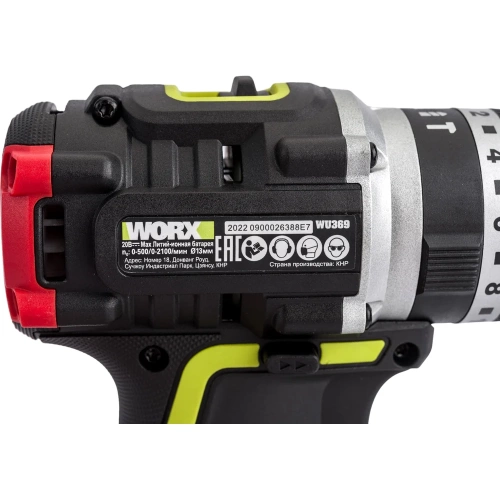 Аккумуляторная ударная дрель-шуруповерт WORX Professional WU369 фото 6