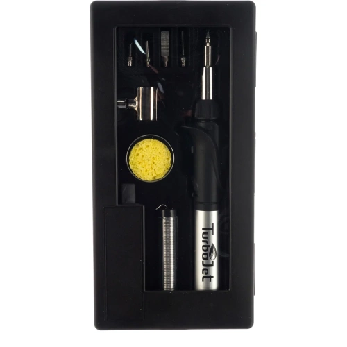 Газовый паяльник с пьезоподжигом в наборе Turbojet TJ150-B фото 7