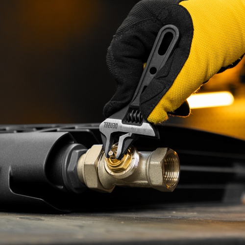 Ключ разводной 115 мм, CrV, кованый, укороченная рукоятка Denzel фото 8