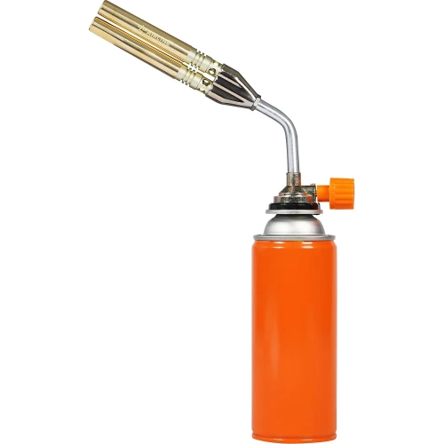 Горелка газовая на цанговый баллон, Airline ручн.поджиг, 2 сопла D12x102 мм, металл ADGT009 фото 7
