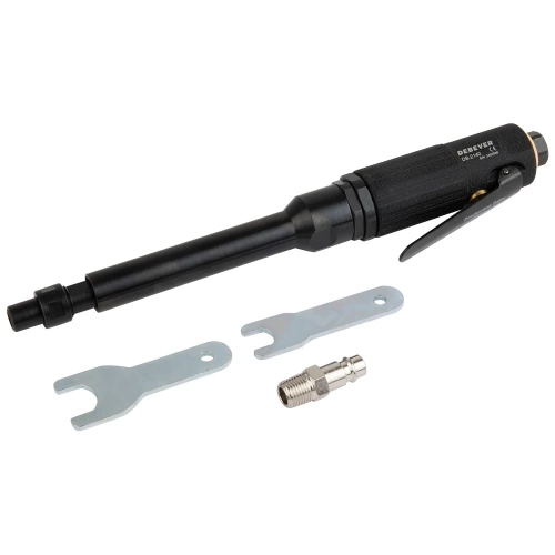 Прямая удлинённая пневматическая машина DeBever с зажимной цангой 6 мм, рычажный тип, 25000 об/мин DB-2140 фото 4