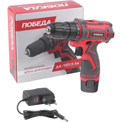 Аккумуляторная дрель-шуруповерт ПОБЕДА ДА-12П/2 Ли 180201637 фото 11