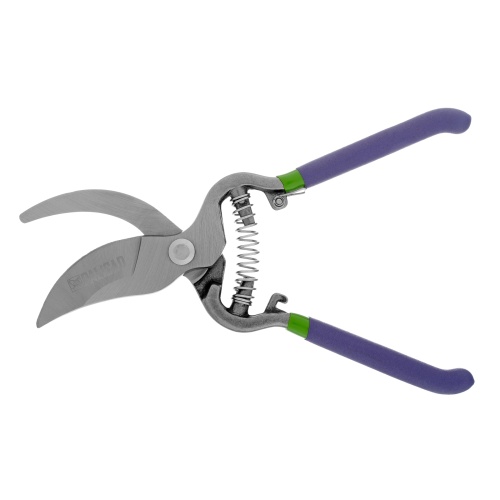 Секатор прямого реза, 255 мм, цельнокованый, металлические обрезиненные рукоятки, Palisad фото 4