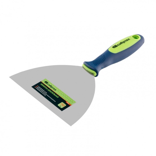 Шпательная лопатка из нержавеющей стали, 150 мм, двухкомпонентная ручка Сибртех фото 2