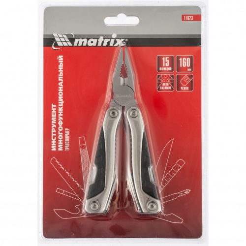 Трансформер, 15 функций, авторазжим, в чехле, 160 мм Matrix фото 5