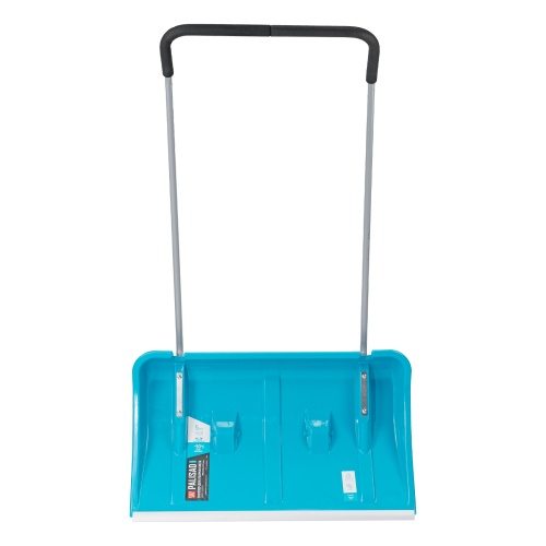 Скрепер для уборки снега, полипропилен, колеса, 750х445х1275 мм, рукоятка с ПВХ, LUXE Palisad фото 2