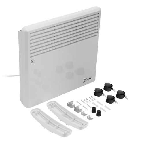 Конвектор электрический CH-1000, 1000 Вт, X-образный нагреватель, термостат, колеса  MTX фото 7