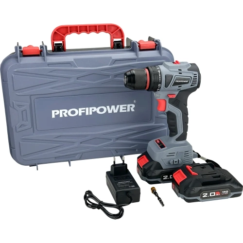 Аккумуляторный шуруповерт бесщеточный Profipower MKBL-18B Li-ion-2шт, 18В, 2.0Ач, З/У, 0.8-10 мм, кейс T0056 фото 11 Аккумуляторный шуруповерт бесщеточный Profipower MKBL-18B Li-ion-2шт, 18В, 2.0Ач, З/У, 0.8-10 мм, кейс T0056 фото 11
