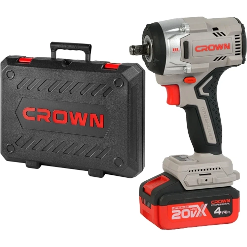 Набор инструмента CROWN гайковерт аккумуляторный (кейс), дрель-шупруповерт, универсальный аккумулятор 20VMax CT22062HX-4 BMC + CT21075HMX фото 4 Набор инструмента CROWN гайковерт аккумуляторный (кейс), дрель-шупруповерт, универсальный аккумулятор 20VMax CT22062HX-4 BMC + CT21075HMX фото 4
