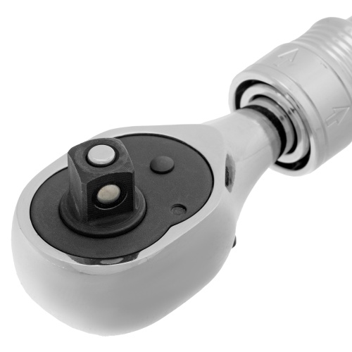 Ключ-трещотка телескопический 3/8", 215-315 мм, CrV, 72 зуба, с быстрым сбросом, хром Gross фото 7