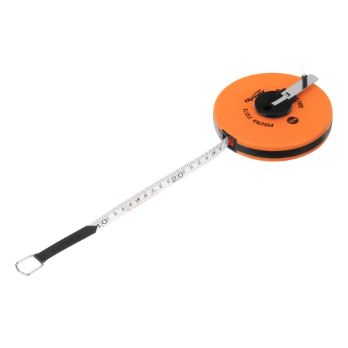 Рулетка геодезическая, 20 м х 12,5 мм, лента ПВХ, закрытый круглый корпус Sparta фото 3