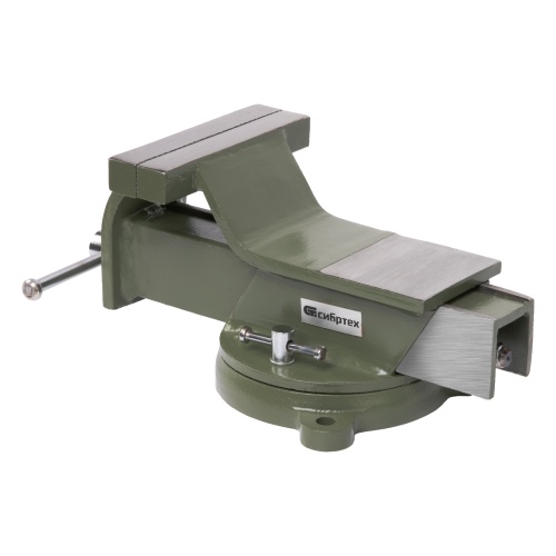 Тиски слесарные, 125 мм, стальные, поворотные Сибртех фото 2