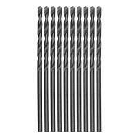 Сверло по металлу, 2 мм, полированное, HSS, 10 шт, цилиндрический хвостовик Matrix