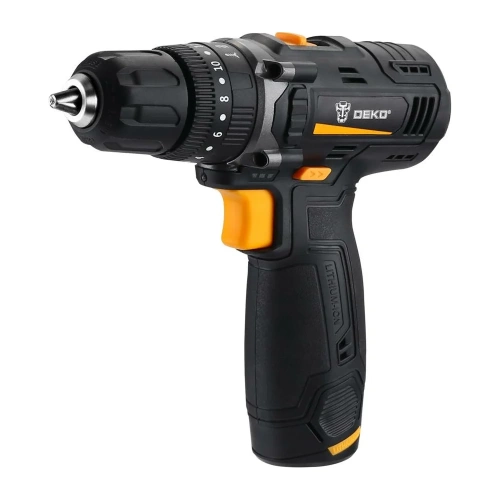 Дрель-шуруповерт ударная аккумуляторная DEKO GCD12DU 12В, 1x1.5Ач 063-4039 фото 4