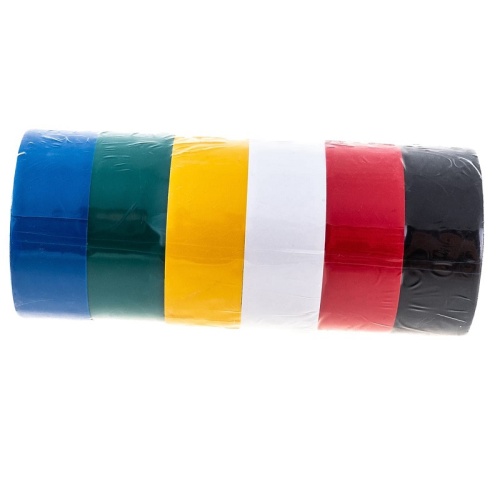 Изолента ПВХ Fit 11027 цветные 19х0,13 мм 3 м 6 шт