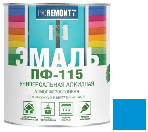 Эмаль Proremontt ПФ-115 голубая 1,9 кг