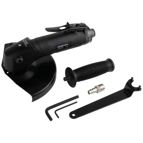 Угловая шлифовальная машина пневматическая DeBever 178 мм, рычажный тип, 7600 об/мин, 1.4 кВт DB-1120 фото 3 Угловая шлифовальная машина пневматическая DeBever 178 мм, рычажный тип, 7600 об/мин, 1.4 кВт DB-1120 фото 3