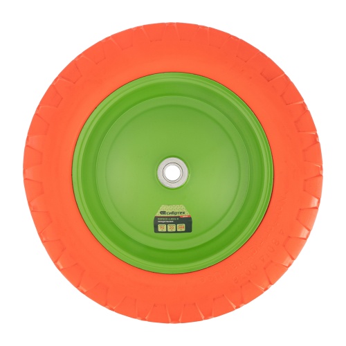 Колесо полиуретановое 4.80/4-8, длина оси 90 мм, подшипник 20 мм Сибртех фото 4