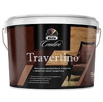Штукатурка декоративная Dufa Creative Travertino эффект травертина 15 кг