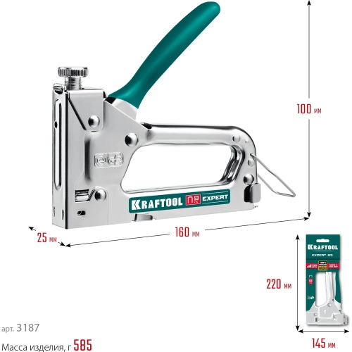 Стальной cтеплер KRAFTOOL Expert-53 тип 53 3187_z01 фото 8