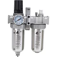 Фильтр-влагоотделитель с регулятором давления, манометром и лубрикатором AFRL80 Русский Мастер РМ-14924