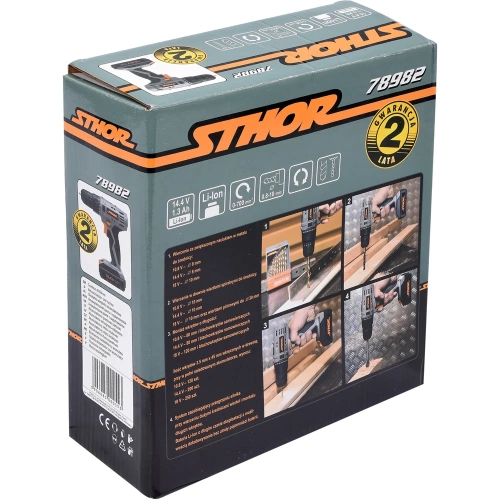 Аккумуляторная дрель-шуруповерт STHOR 78982 фото 5