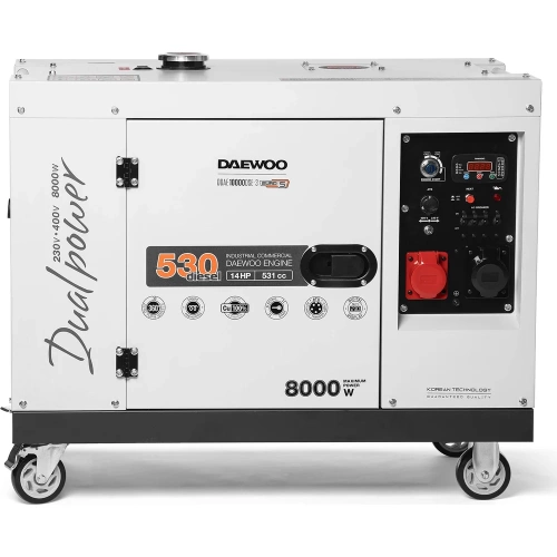 Дизельный генератор с функцией Dual Power Daewoo DDAE 10000DSE-3 фото 3 Дизельный генератор с функцией Dual Power Daewoo DDAE 10000DSE-3 фото 3