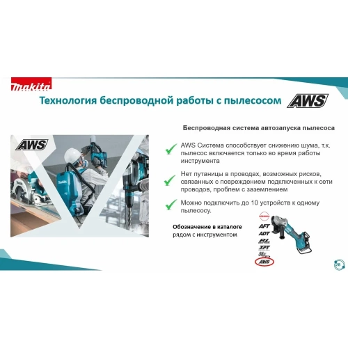 Аккумуляторный перфоратор Makita LXT DHR282ZJ фото 5 Аккумуляторный перфоратор Makita LXT DHR282ZJ фото 5