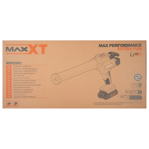 Аккумуляторный пистолет для герметика MAXXT 20V/2.0AH, 0,6 л MDCG20V2 фото 8
