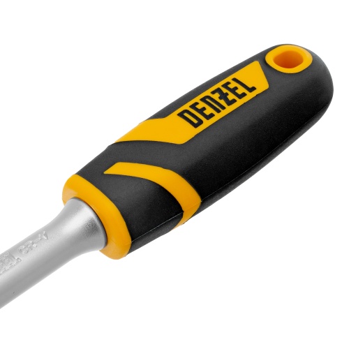 Ключ-трещотка 3/8", 90 зубьев, с быстрым сбросом, CrV Denzel фото 7