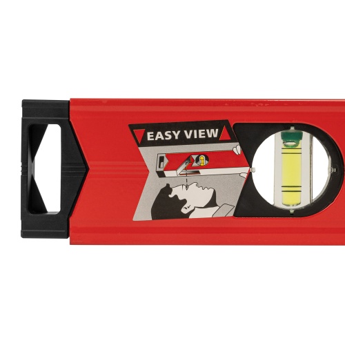 Уровень алюминиевый магнитный, 1500 мм, фрезерованный, 3 глазка (1 зеркальный) усиленный Matrix фото 6