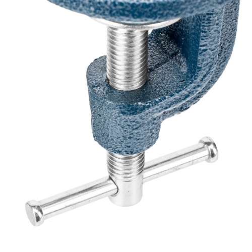 Тиски слесарные, настольные, поворотные, ширина рабочих губок 65 мм, наковальня Сибртех фото 12