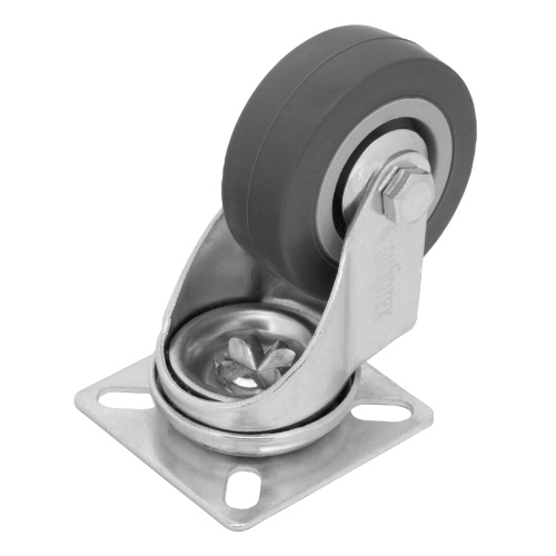 Колесо поворотное D 50 мм, крепление  платформенное Сибртех фото 3