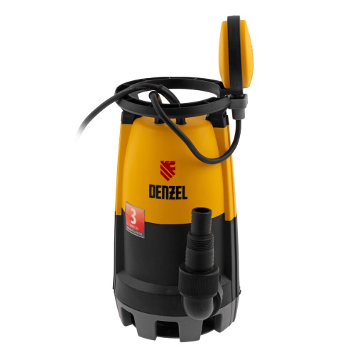 Дренажный насос для чистой и грязной воды DP-600S, 600 Вт, напор 7 м, 13000 л/ч Denzel фото 3