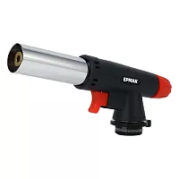 Горелка газ. с пьезо, цанг. захват, ЕРМАК широкое сопло, пласт., латунь; 16х5,5х3,2см 116-028