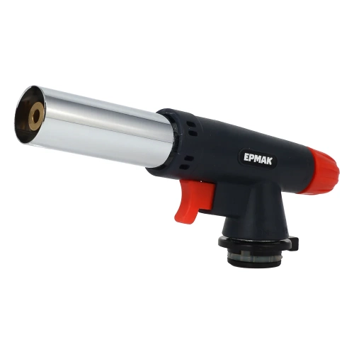 Горелка газ. с пьезо, цанг. захват, ЕРМАК широкое сопло, пласт., латунь; 16х5,5х3,2см 116-028 Горелка газ. с пьезо, цанг. захват, ЕРМАК широкое сопло, пласт., латунь; 16х5,5х3,2см 116-028