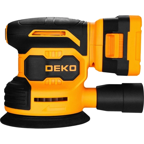 Шлифмашина эксцентриковая аккумуляторная DEKO DKCG-125, 20В, 1x2.0Ач 084-1041 фото 5