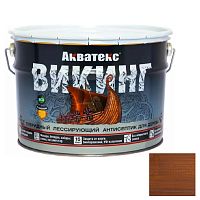 Антисептик для дерева гибридный Акватекс Викинг лессирующий полуматовый Тик 9 л