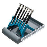 Набор отверток для точной механики, CrMo, металлические обрезиненные рукоятки, 6 шт, бокс трансформер Gross