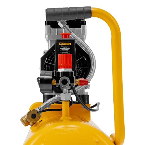 Компрессор DLS950/24 безмаслянный малошумный 950 Вт, 165 л/мин, ресивер 24 л Denzel фото 18