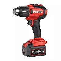 Аккумуляторный строительный фен DEVON без аккумулятора и ЗУ 7713-LI-20