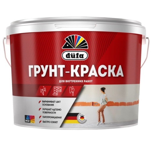Краска грунтовочная водно-дисперсионная Dufa Грунт-краска 2,5 л