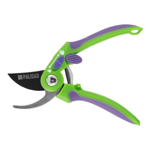 Секатор прямого реза, 215 мм, регулировка захвата, двухкомпонентные рукоятки, Palisad фото 6