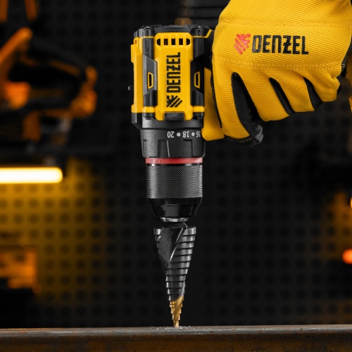 Сверло ступенчатое, 4-6-8-10-12-14-16-18-20-22-24-26-28-30-32 мм, Р6М5, 6-гр. хвостовик Denzel фото 10