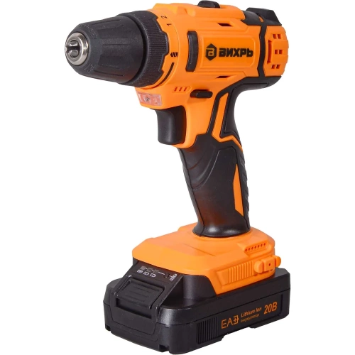 Аккумуляторная дрель-шуруповерт Вихрь ДА-20Л-2К 72/14/21