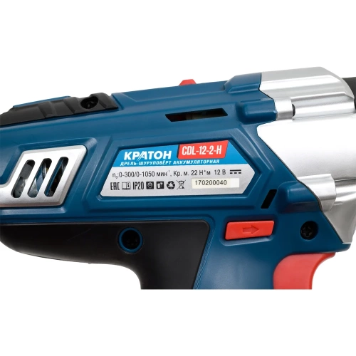 Аккумуляторная дрель-шуруповерт Кратон CDL-12-2-H 3 11 01 052 фото 9