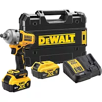 Аккумуляторный гайковерт DEWALT DCF891P2T, 18 В, 1084 Нм, 3250 уд/мин, с 2 АКБ 5 Ач и ЗУ, в кейсе TSTAK DCF891P2T-QW