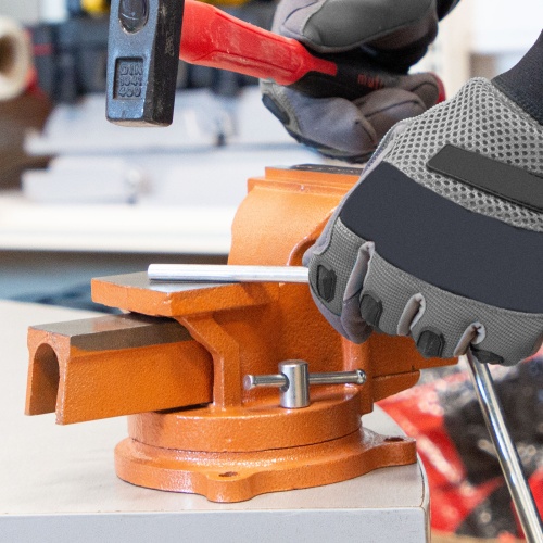 Тиски слесарные, 100 мм, поворотные, с наковальней Sparta фото 32